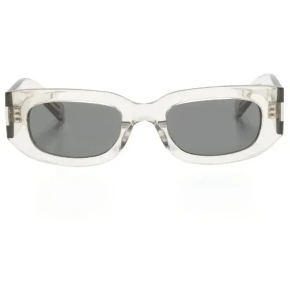 NEW SAINT LAURENT SUNGLASSES UNISEX CLEAR GRAY SUNLASSES SAINT LAURENT